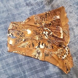 Paisley and Animal Print Sheer Shirt